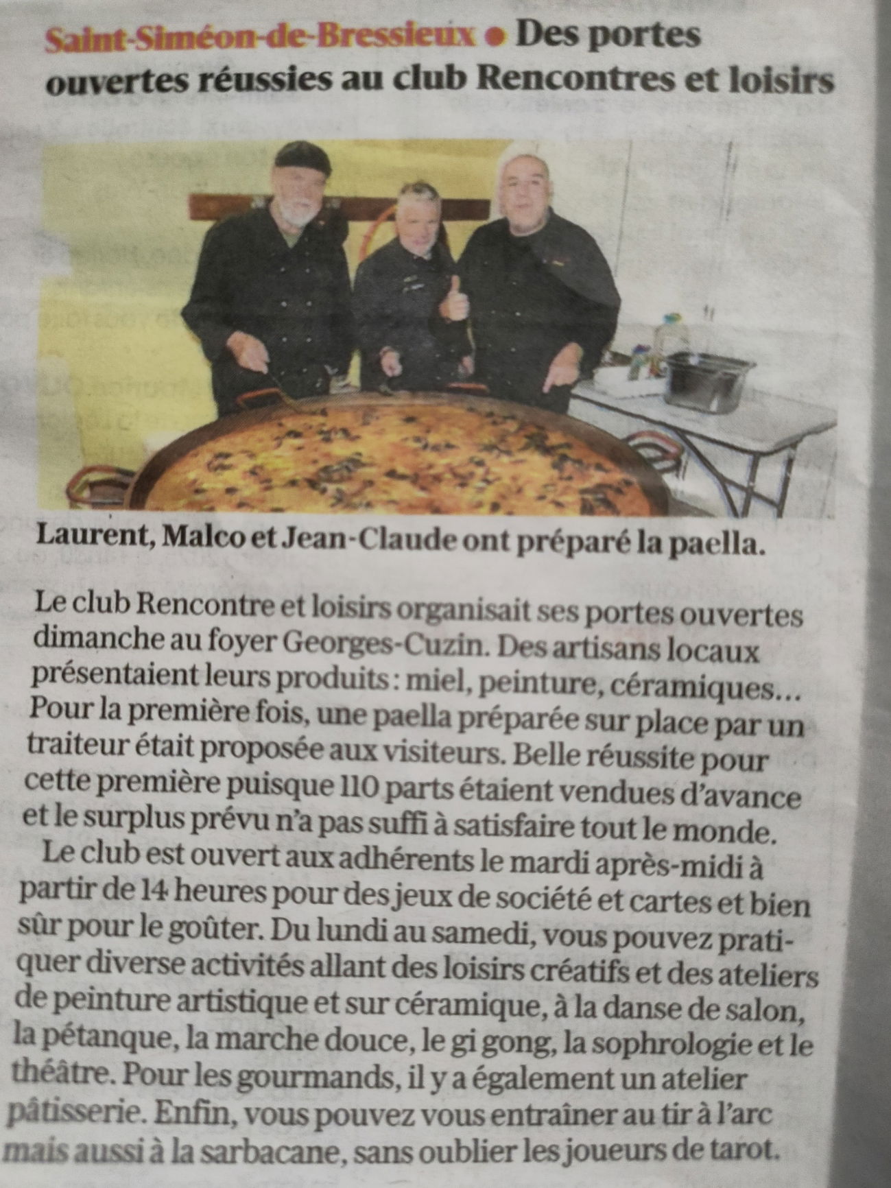 photos de la journée