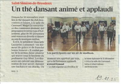 THE DANSANT 16 NOVEMBRE 2025