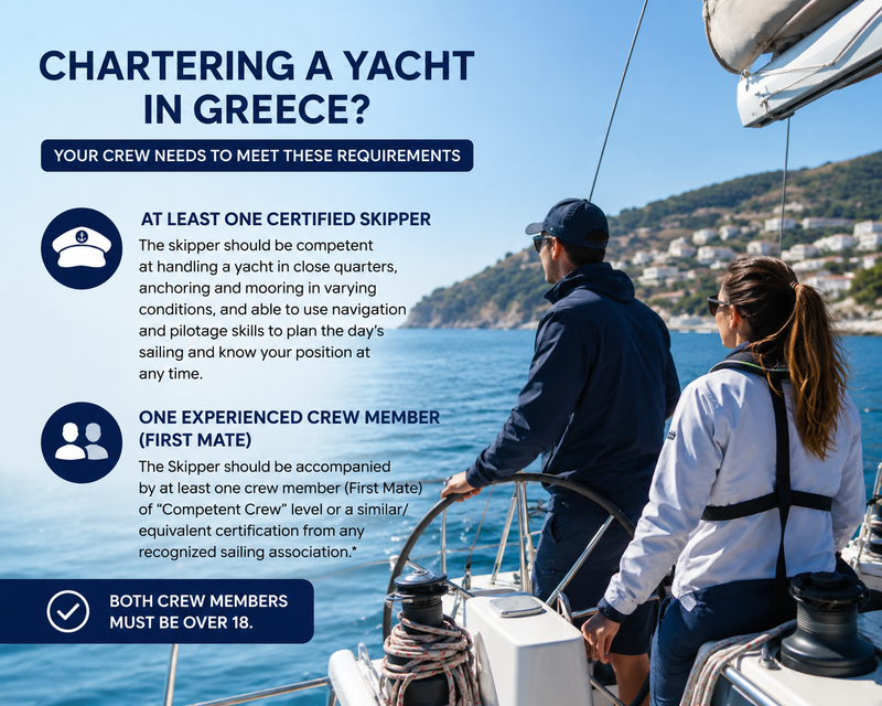 Skipper & Boating Licenses Accepted in Greece