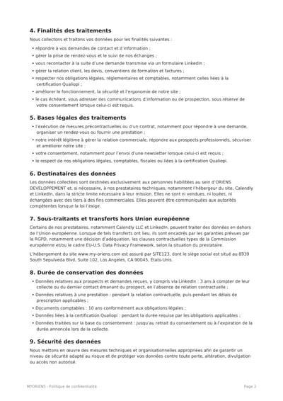 POLITIQUE DE CONFIDENTIALITE image