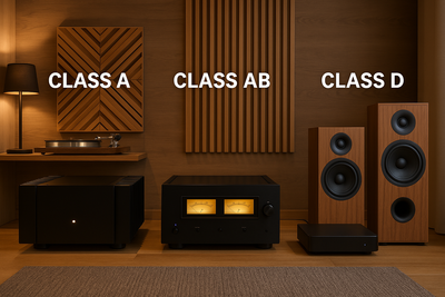 ההבדלים בין מגברי Class A, Class AB ו-Class D באודיו סטריאו
