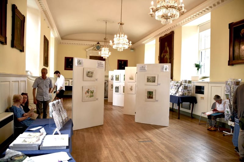 Preview of Iceni Botanical Artists Annual Exhibition at The Guildhall Bury St Edmunds “Fullers Mill Garden - A Jewel in the Forest”