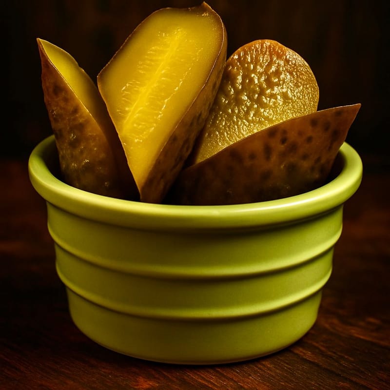 Crisp gherkin (vegetarian and gluten free)