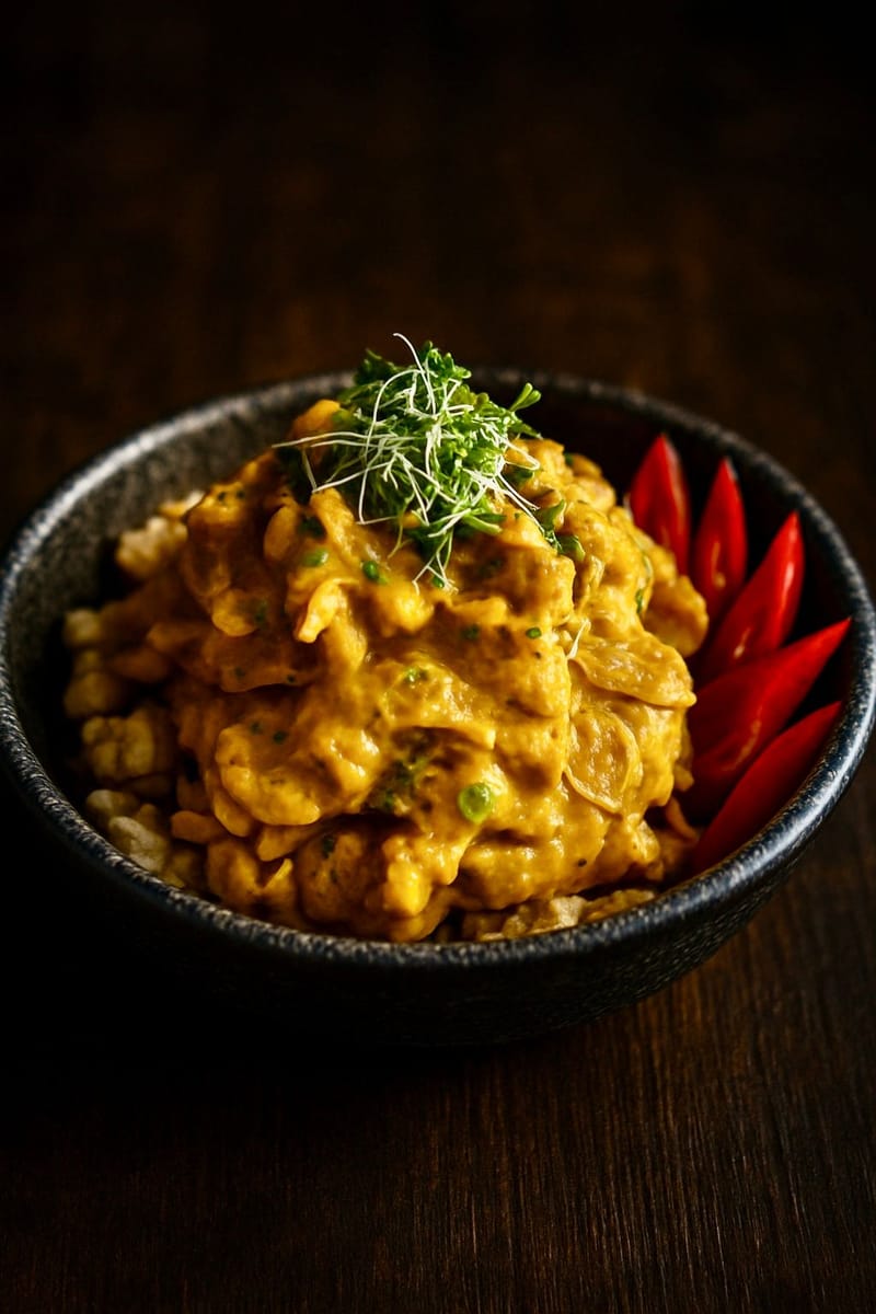 Vegetarian favourite - mushroom paprikash (side included)