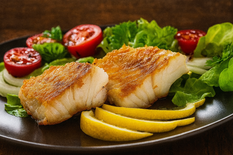 Grilled fish with lemon dip (gluten free)