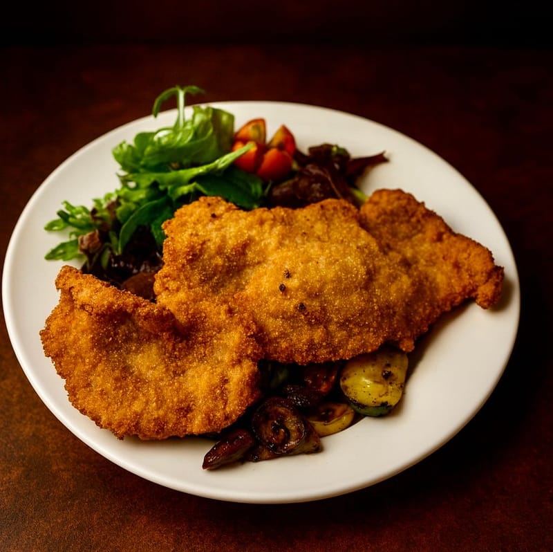 Golden crunch schnitzel