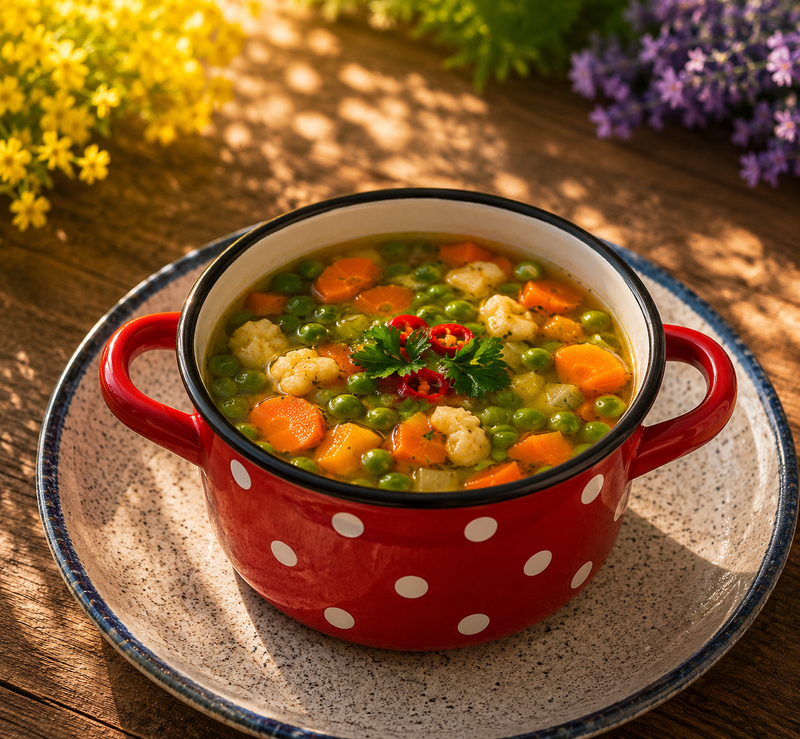 Petit green ragout soup (to share between 2-4)