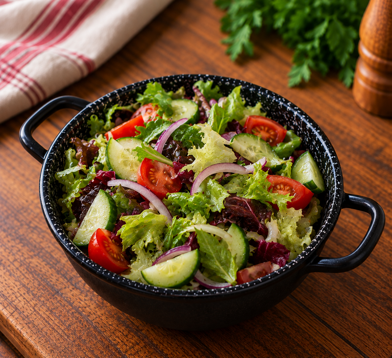 Fresh mixed garden salad