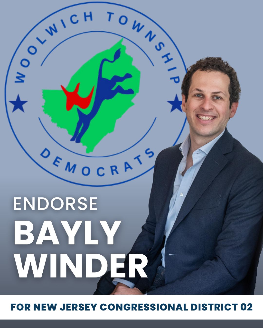 Woolwich Township Democrats Club Endorses Bayly Winder for NJ-02