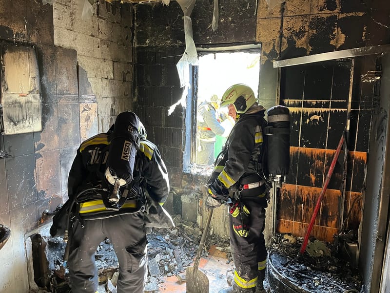 Lakástűz az ikerházban