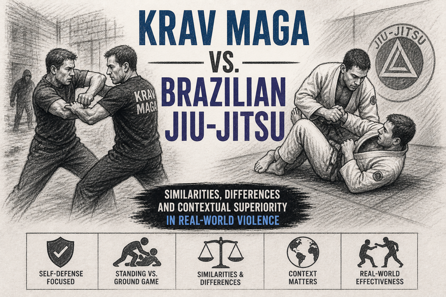 Krav Maga vs. Brazilian Jiu-Jitsu