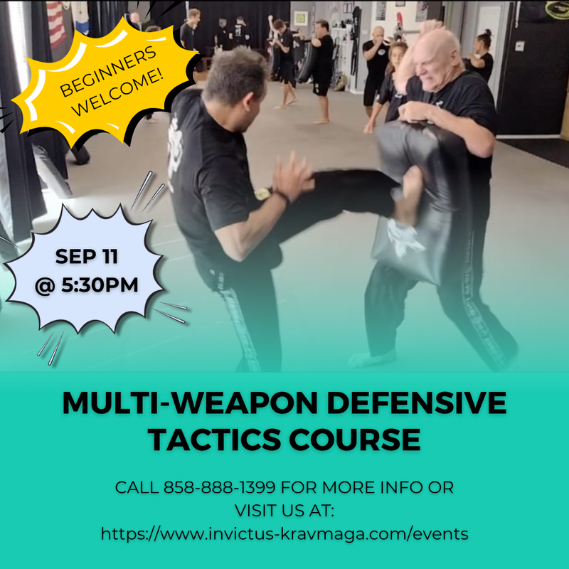 Multi-Weapon Defensive Tactics 5 Week Course - Session 20250115
