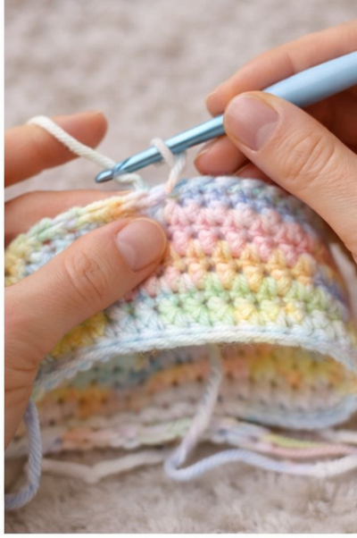 Alize Happy Baby Multicolor Yarn – Easy Baby Hat Pattern with Step-by-Step Guide