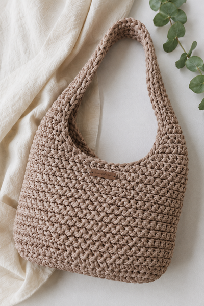Easy crochet cord bag pattern with YarnArt Cord yarn