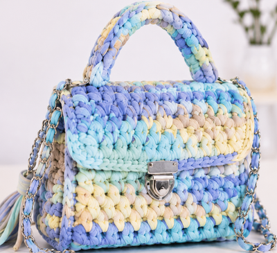 Easy Crochet Cord Bag with YarnArt Cord Yarn VR