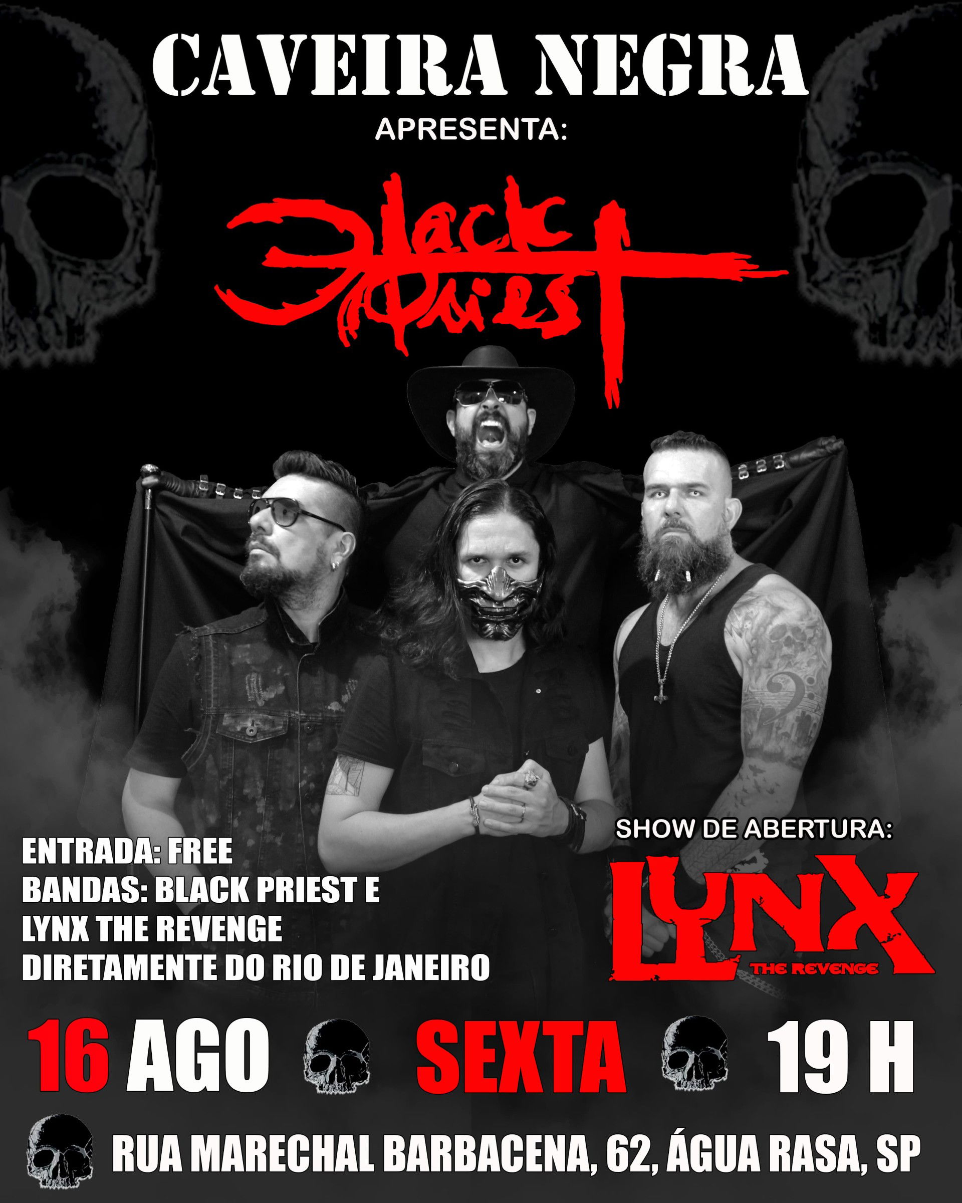 Black Priest: primeiro show da banda em São Paulo será na próxima sexta-feira, 16