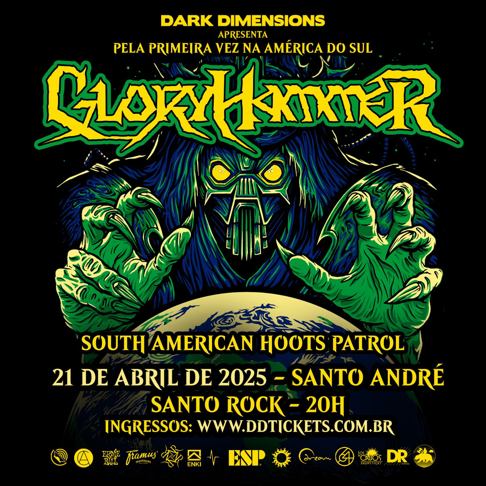 Gloryhammer pela primeira vez na América do Sul!