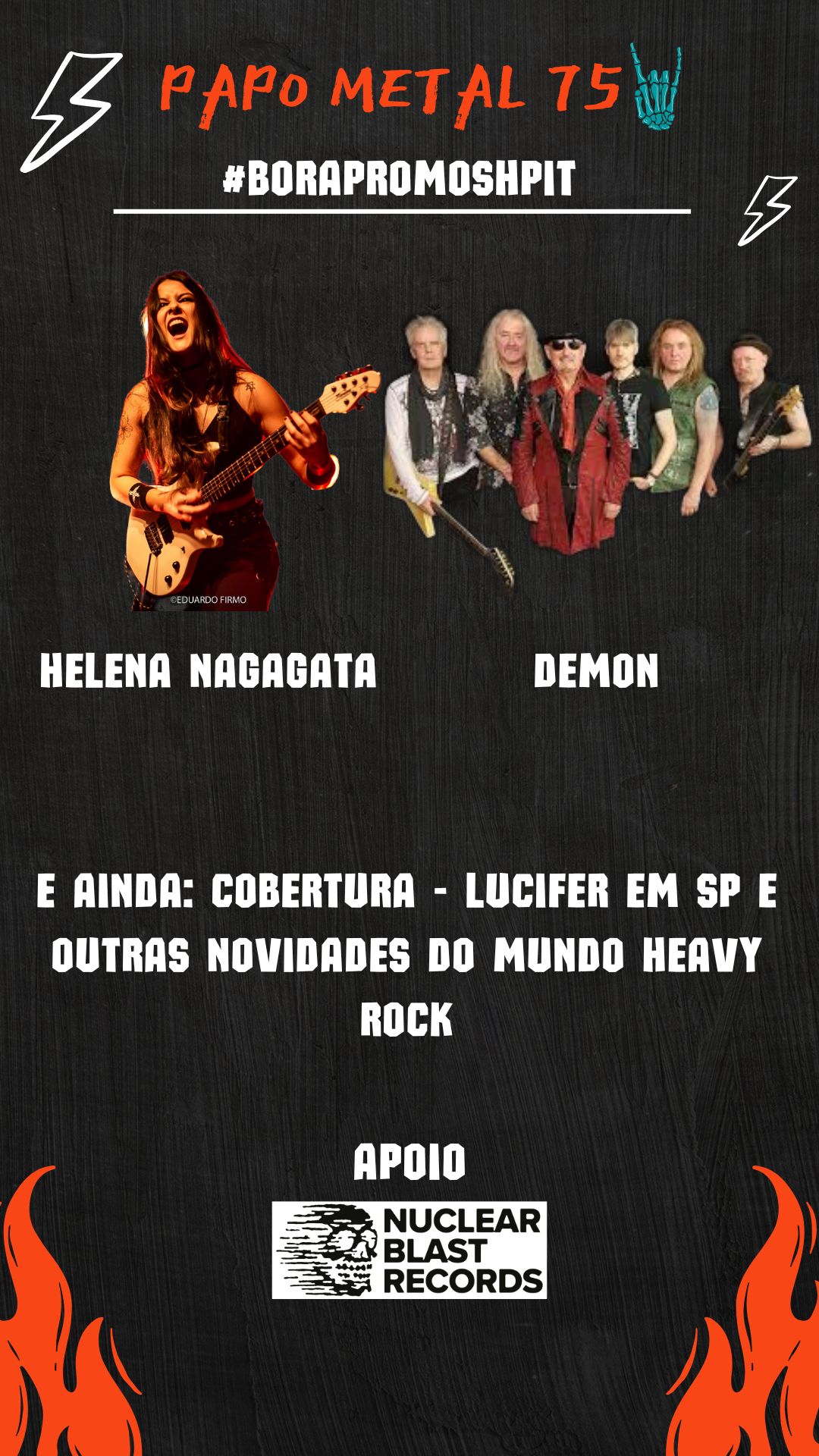 Papo Metal 75 recebe Helena Nagagata e Demon