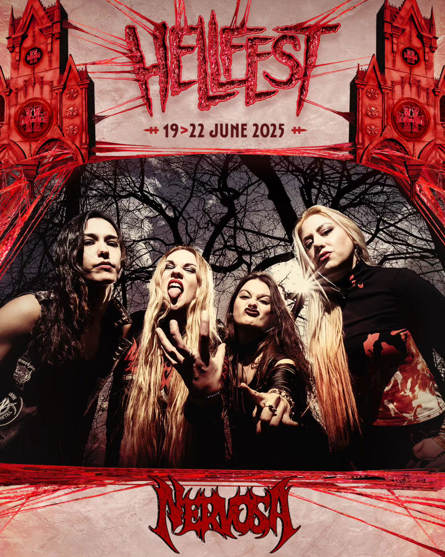 HellFest 2025 confirma Nervosa entre as atrações