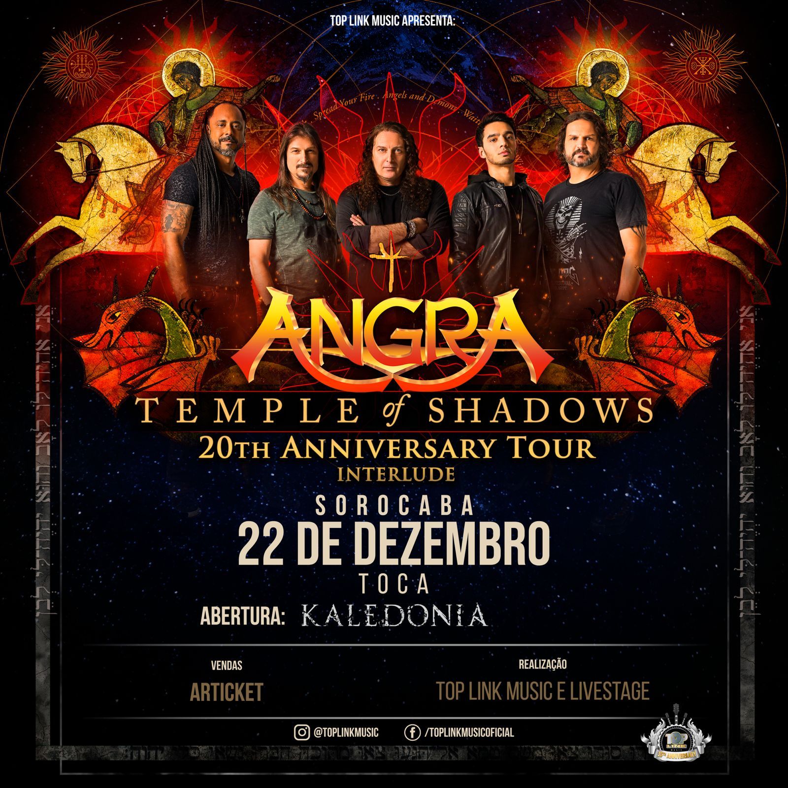 Kaledonia Abre Show do Angra em Sorocaba: Uma Noite de Metal e Celebração