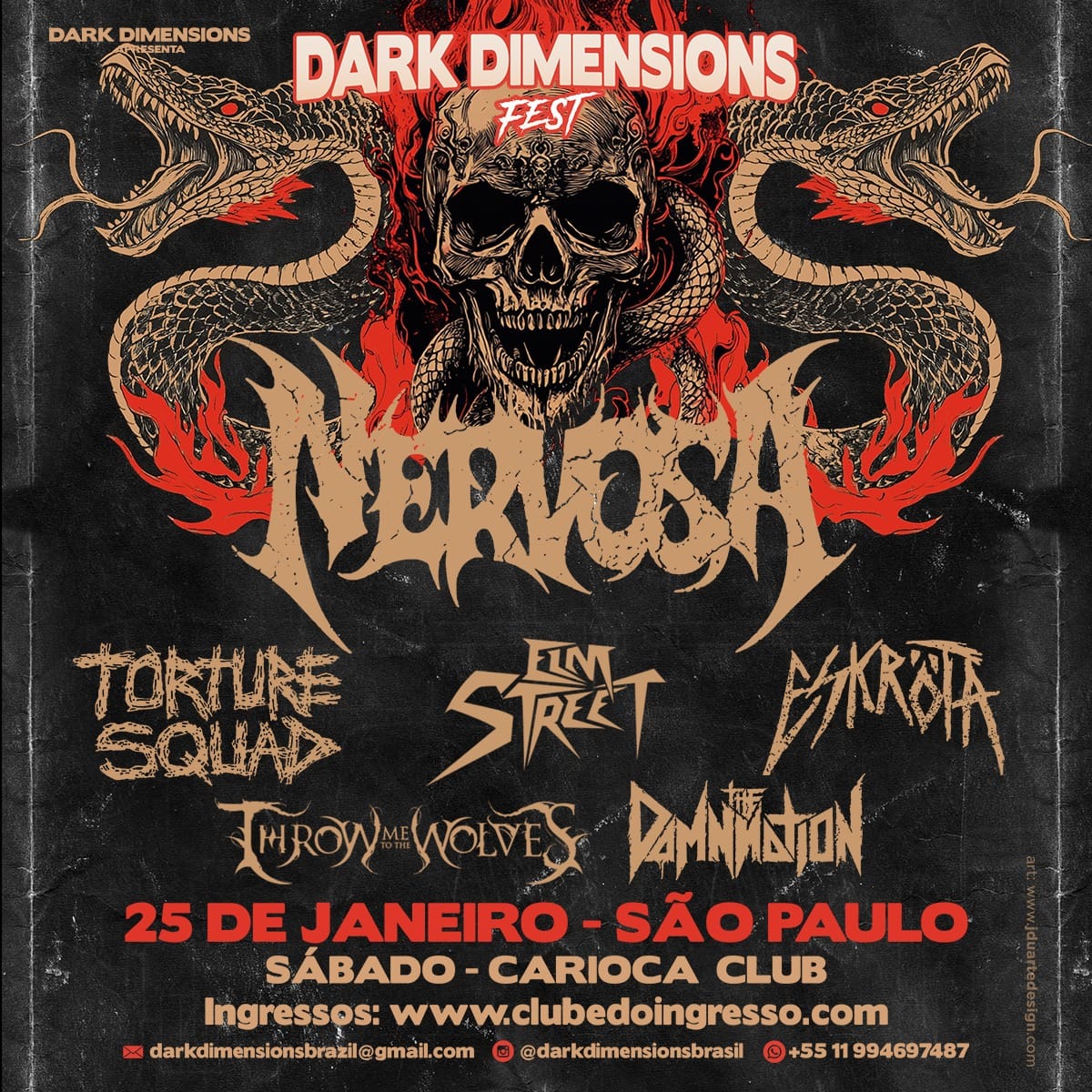 Viva uma experiência única no 1º Dark Dimensions Fest com grandes nomes do metal internacional e nacional!