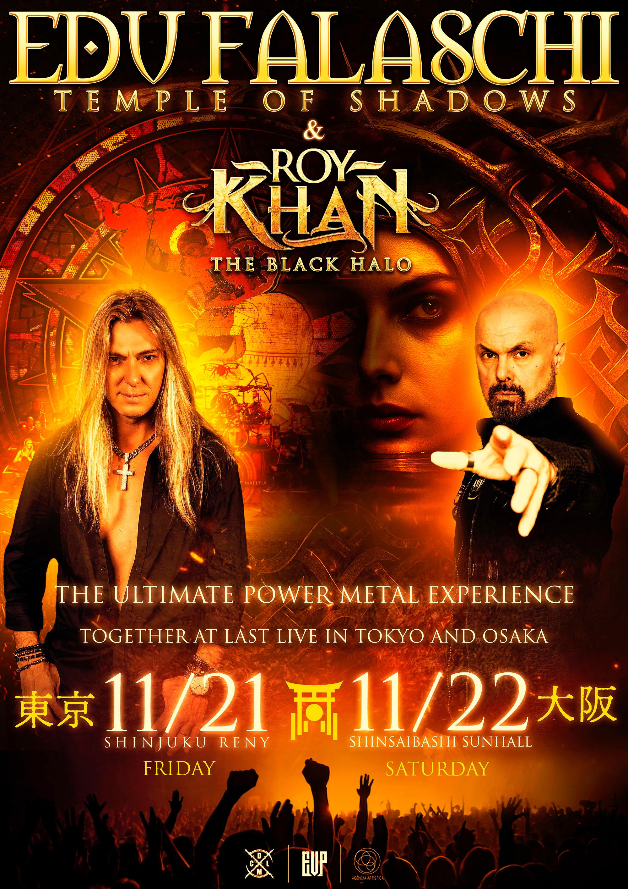 Edu Falaschi e Roy Khan anunciam turnê conjunta no Japão em novembro