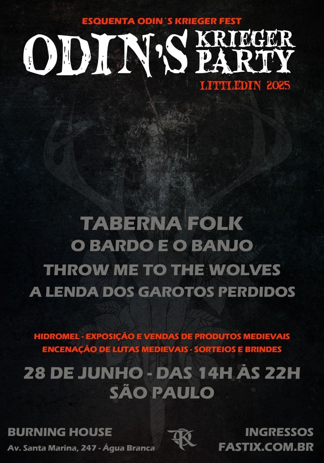 Evento prévia do Odin's Krieger Fest 2025 é sábado em São Paulo