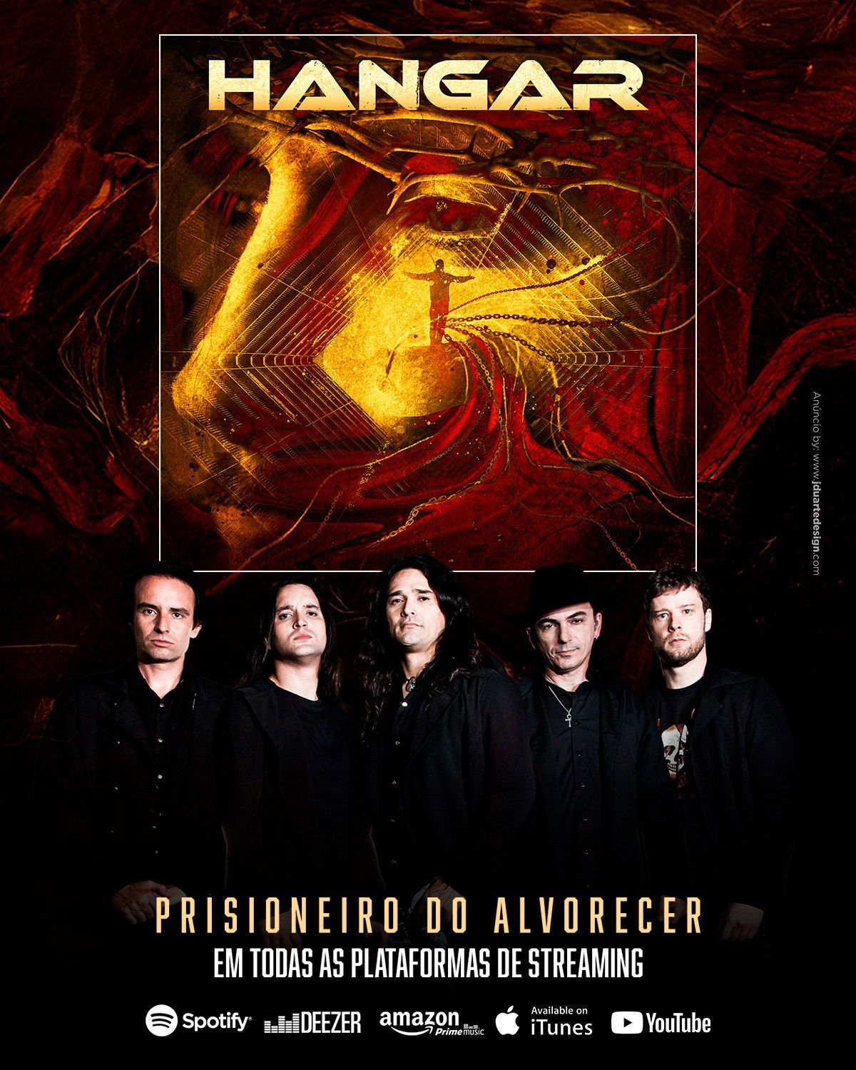BANDA HANGAR LANÇA “PRISIONEIRO DO ALVORECER”, RELEITURA EM PORTUGUÊS COM RAÍZES OITENTISTAS