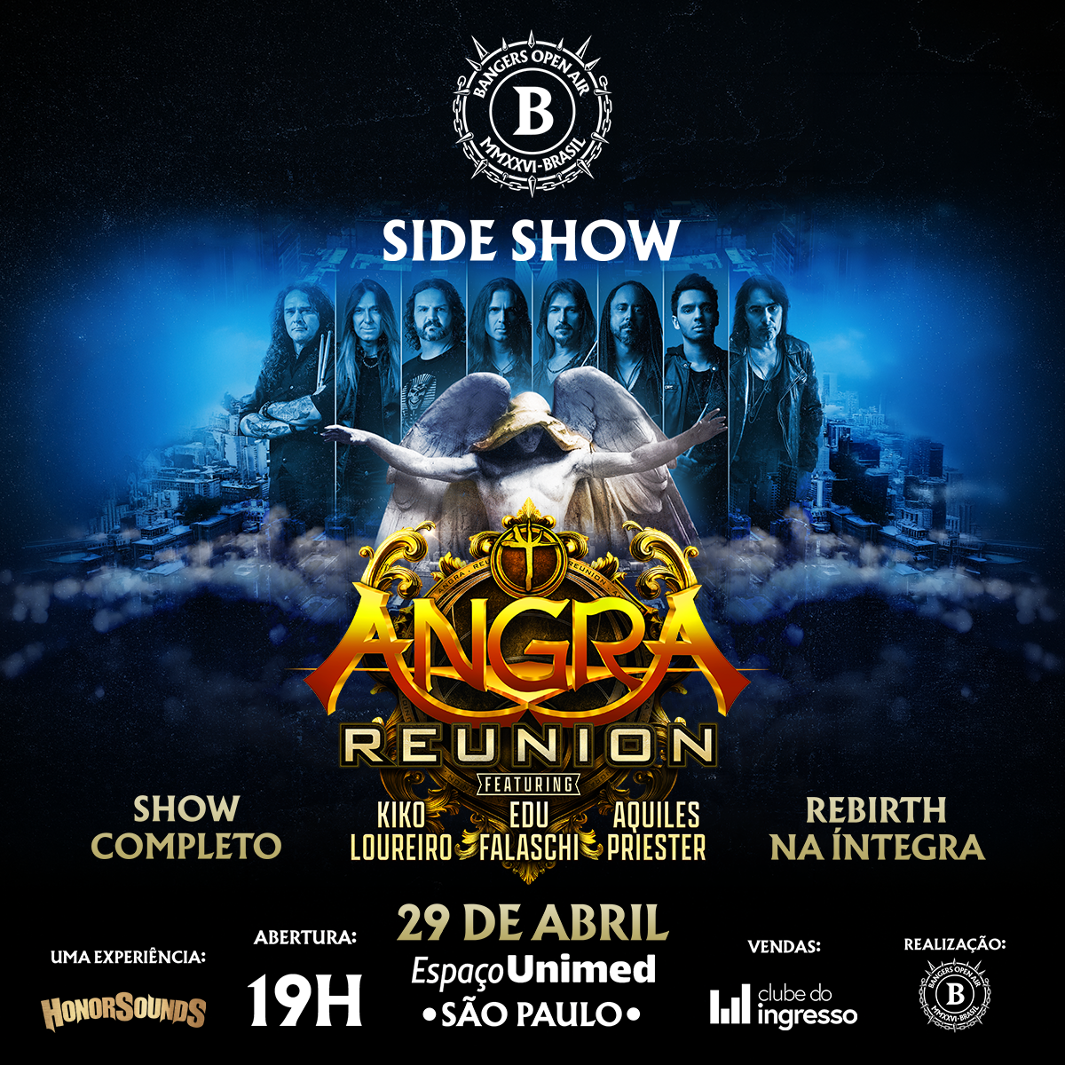 ANGRA ANUNCIA SHOW HISTÓRICO NO ESPAÇO UNIMED COM REBIRTH NA ÍNTEGRA