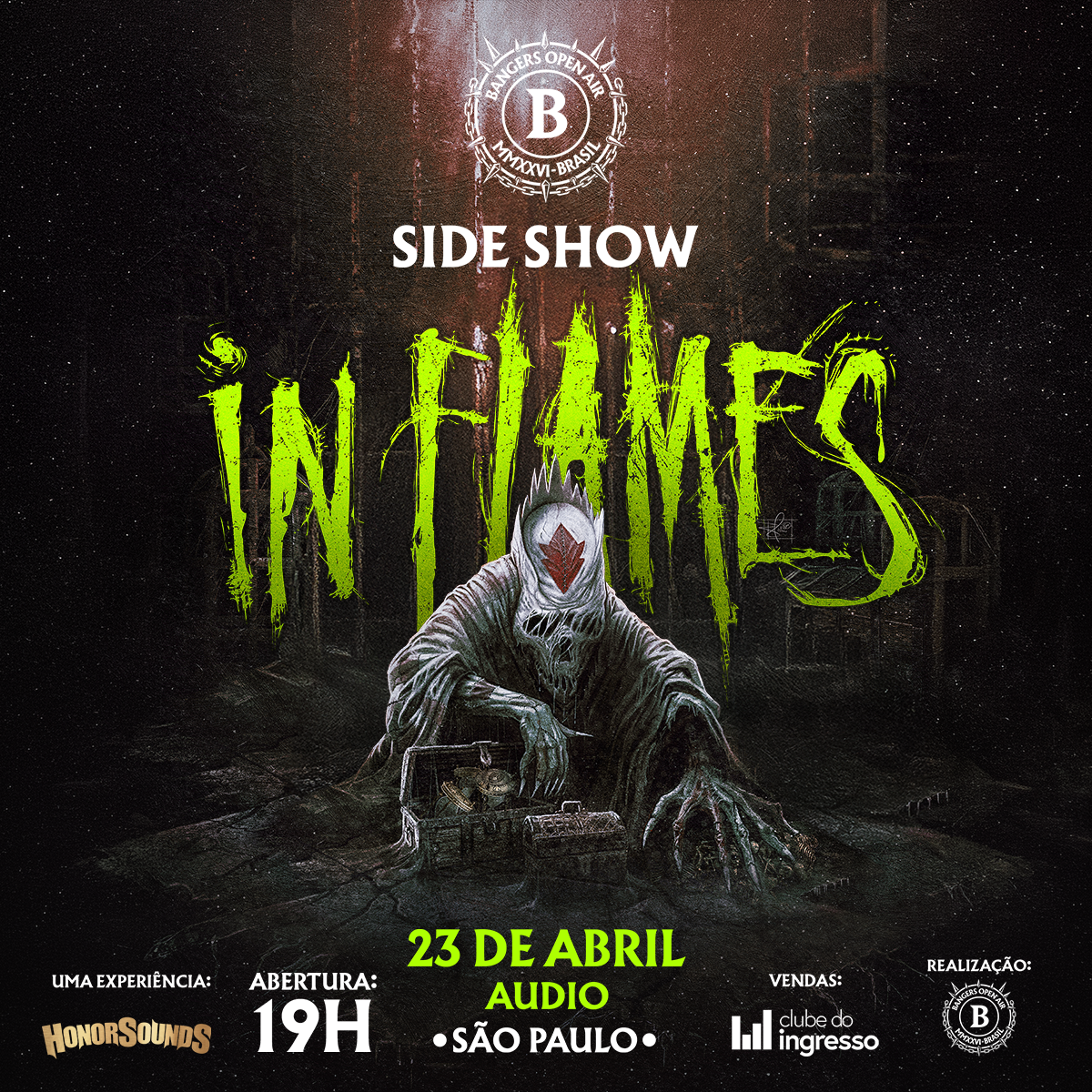 IN FLAMES CONFIRMA APRESENTAÇÃO EM SÃO PAULO