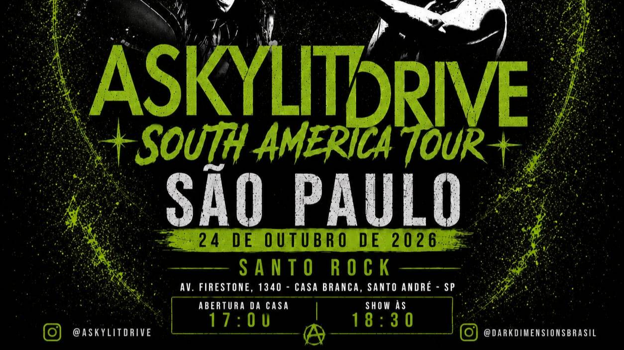 A SKYLIT DRIVE ANUNCIA TURNÊ SUL-AMERICANA EM OUTUBRO COM DUAS DATAS CONFIRMADAS NO BRASIL