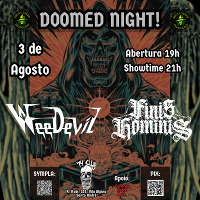 Weedevil e Finis Hominis entregam noite densa em Agosto no 74Club em Santo André
