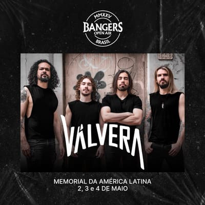 Válvera anuncia sua participação no Bangers Open Air em maio de 2025