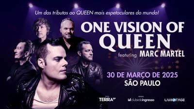 Marc Martel traz seu projeto "One Vision of Queen" para o Brasil: Ingressos esgotados em diversos setores!