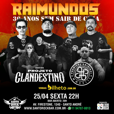 Premiere Abre Show dos Raimundos em Santo André no Dia 25 de Abril