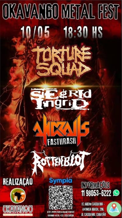 Okavango Metal Fest 2025 confirma line-up de peso para a segunda edição do maior festival de metal do Litoral Paulista!