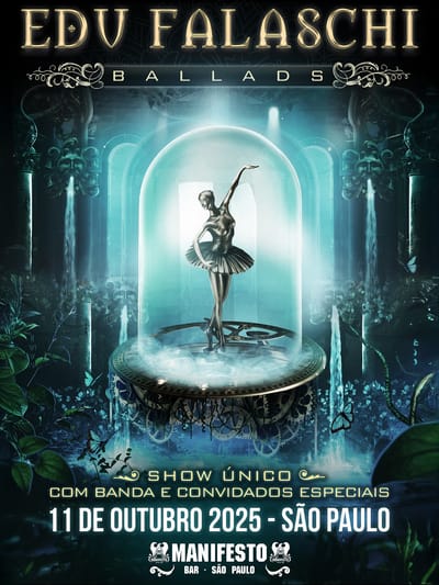 Edu Falaschi apresenta show especial “Ballads” em São Paulo no Manifesto Bar