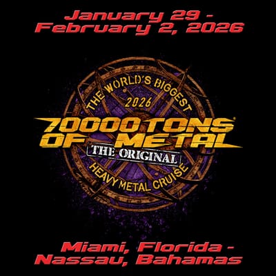 70000TONS OF METAL: Maior cruzeiro de heavy metal do mundo anuncia bandas e mudanças na rota