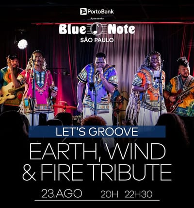 Tributo ao Earth, Wind & Fire agita o Blue Note São Paulo no dia 23 de agosto