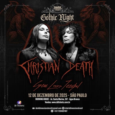 Gothic Night: Christian Death e Gene Loves Jezebel celebram o gothic e death rock em São Paulo