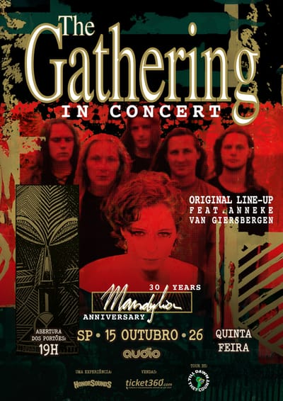 THE GATHERING confirma celebração histórica dos 30 Anos de “Mandylion” com formação clássica em São Paulo