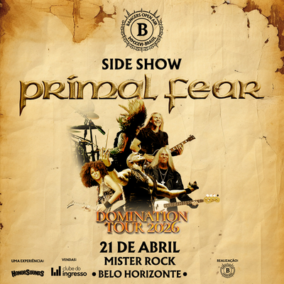 PRIMAL FEAR CONFIRMA APRESENTAÇÃO EM BELO HORIZONTE