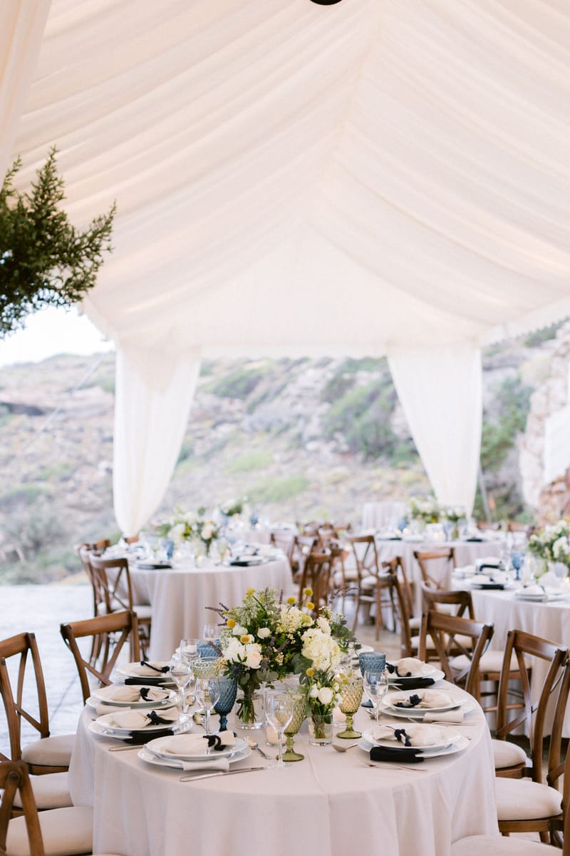 Wedding Ceremony and Reception Set up