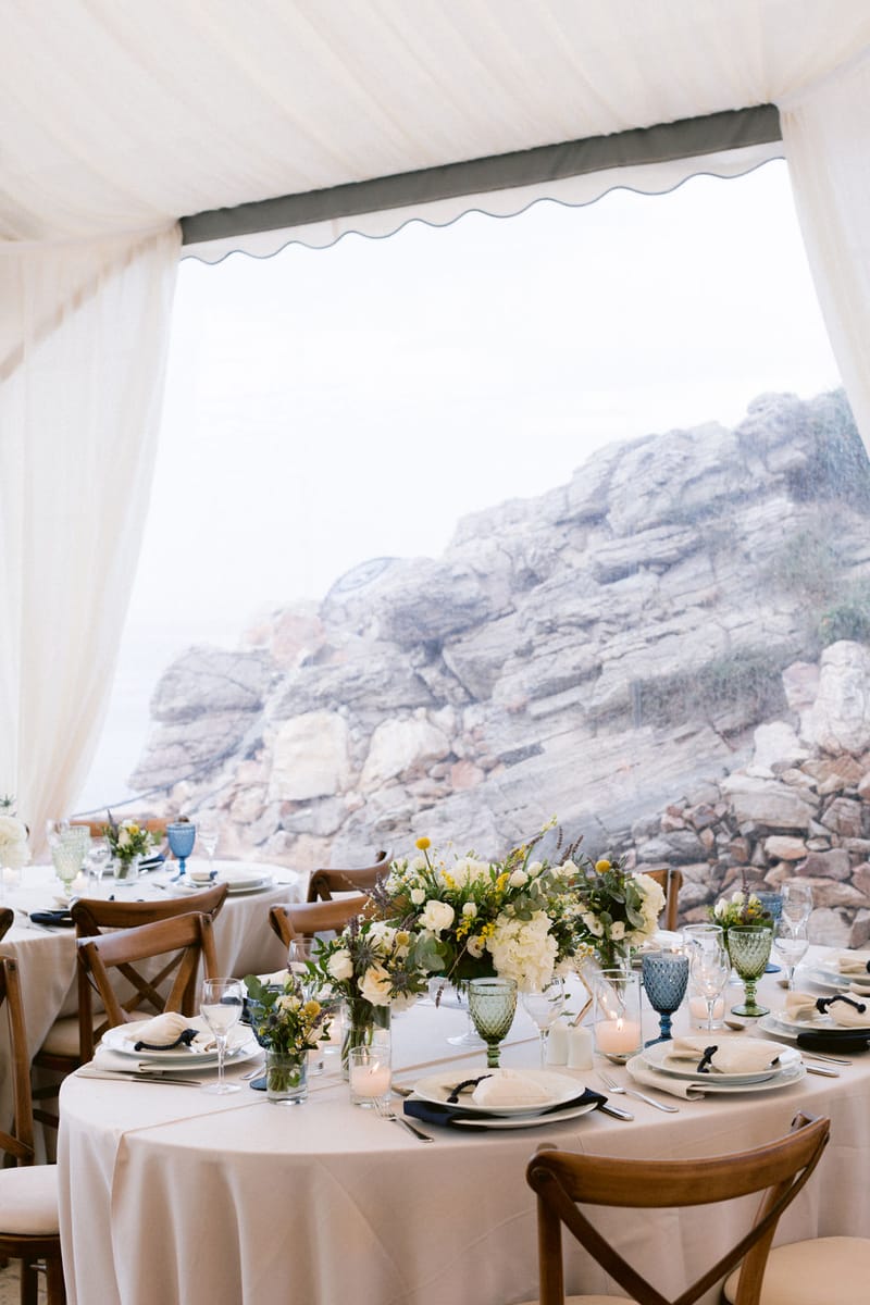 Wedding Ceremony and Reception Set up