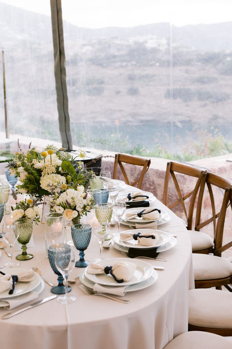 Wedding Ceremony and Reception Set up