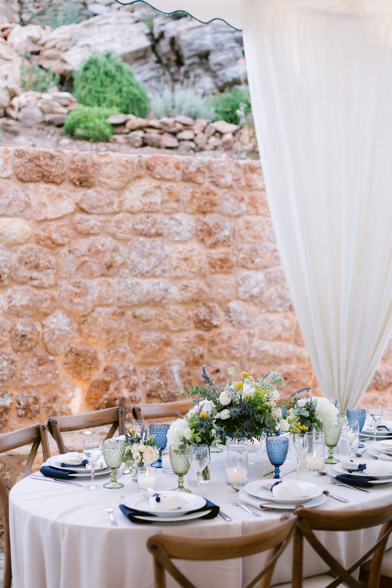 Wedding Ceremony and Reception Set up