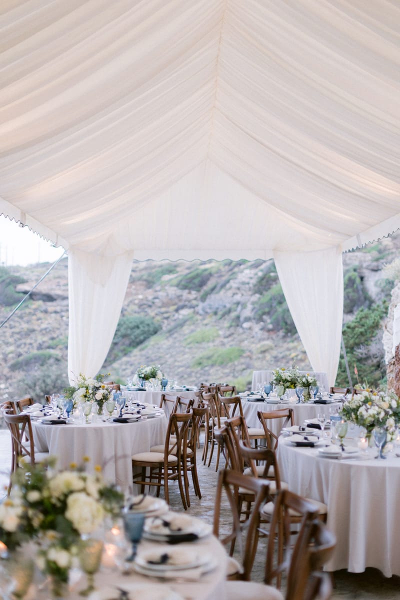 Wedding Ceremony and Reception Set up