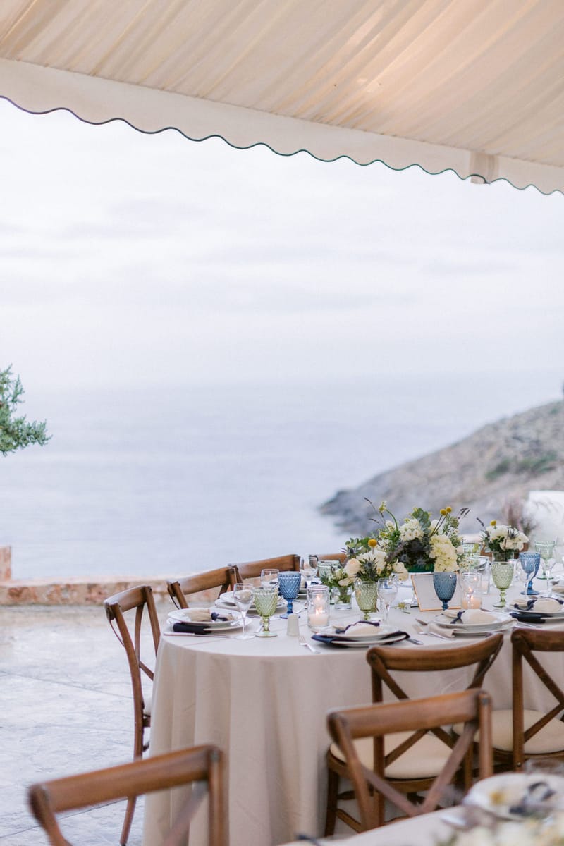 Wedding Ceremony and Reception Set up