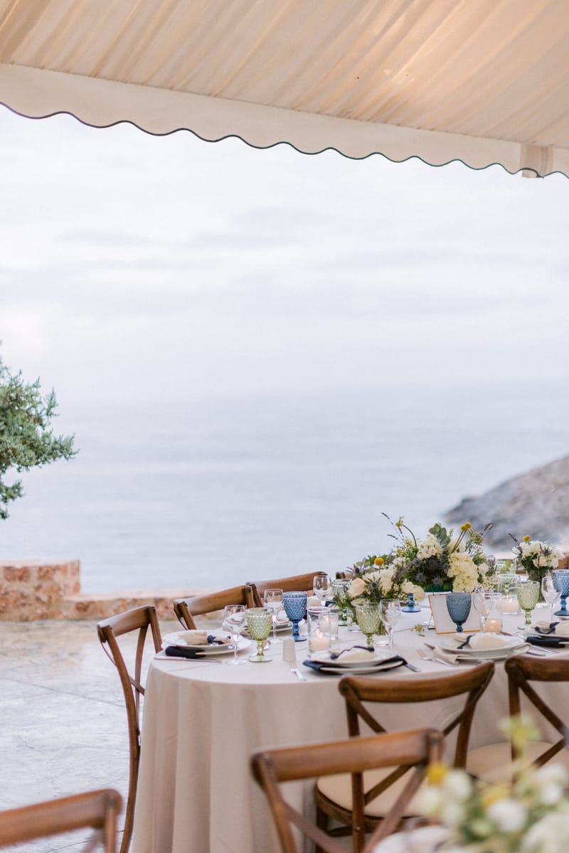 Wedding Ceremony and Reception Set up