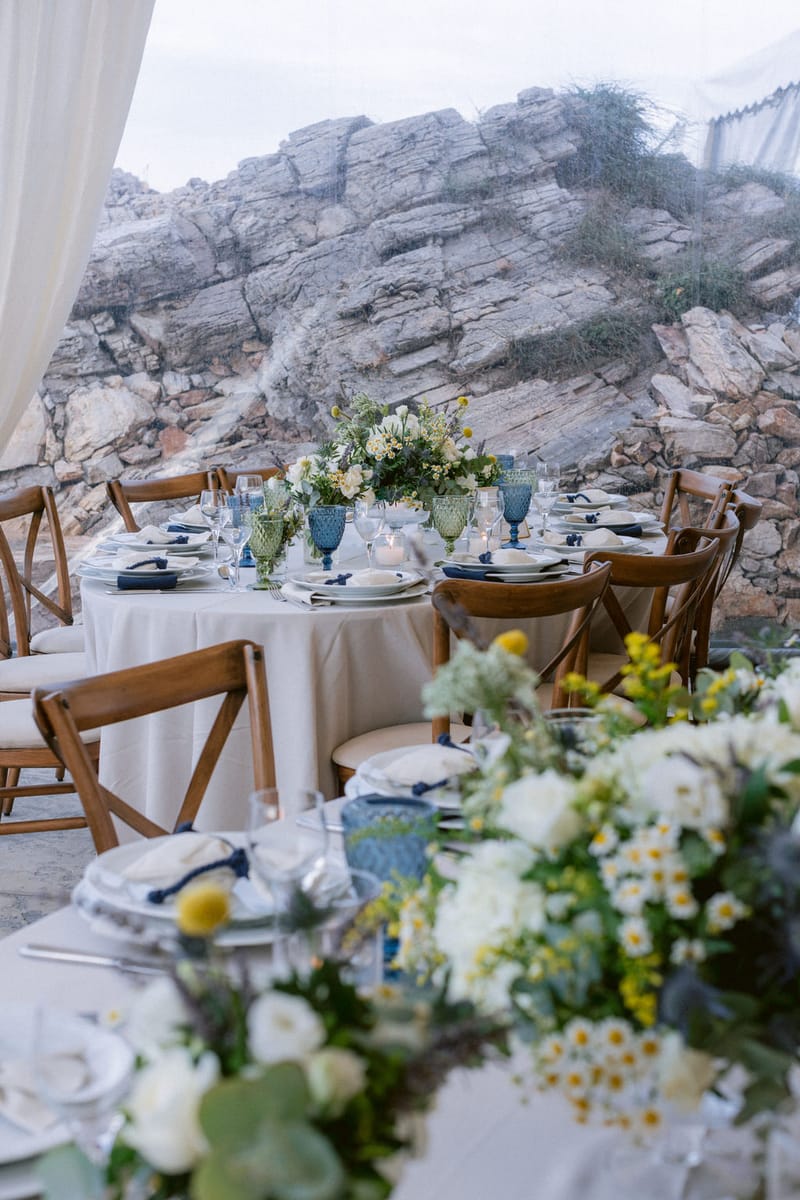 Wedding Ceremony and Reception Set up